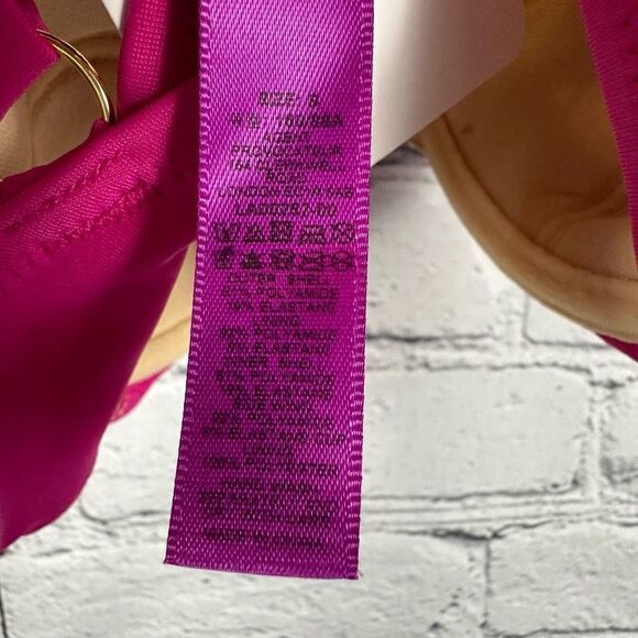 L’Agent by Agent Provocateur Women’s Adrina Swim Bikini Top Underwire Pink S NWT - Picture 9 of 12